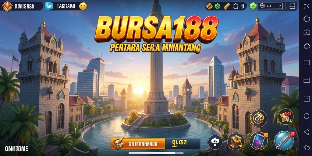 Tampilan gameplay BURSA188 yang menampilkan strategi Tower Defense yang menarik.