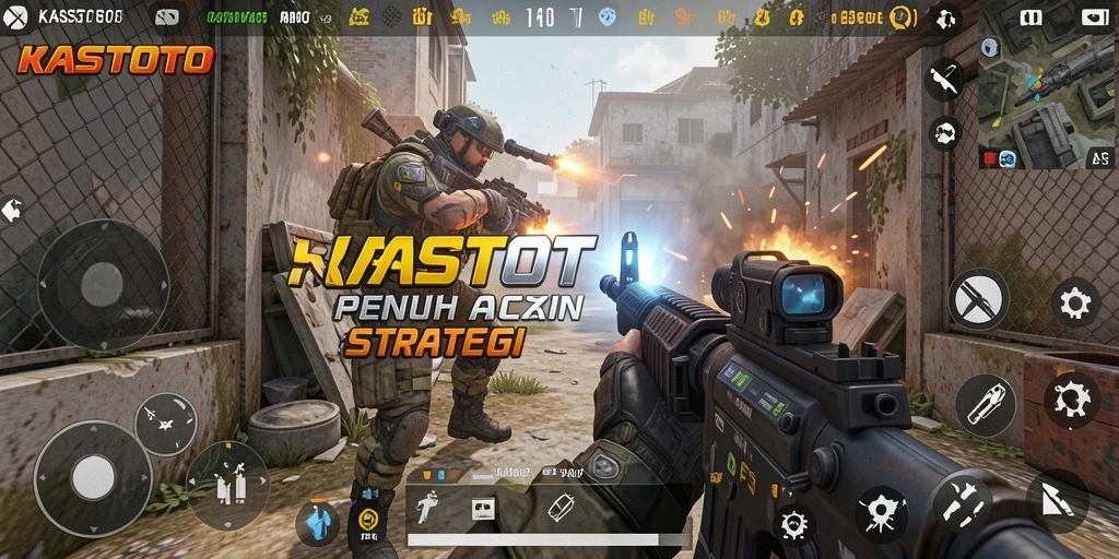 Screenshot gameplay KASTOTO menampilkan momen aksi yang mendebarkan.