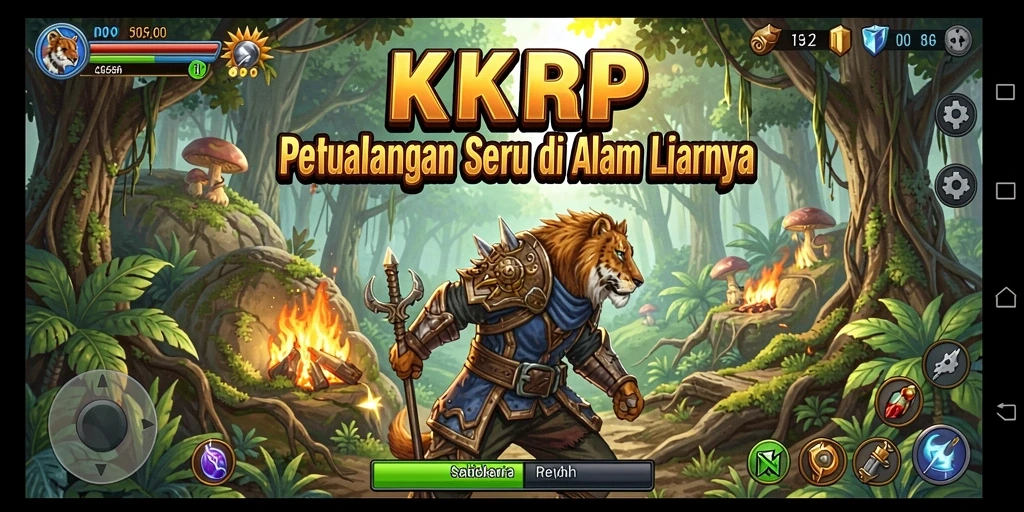 Screenshot gameplay KKRP menunjukkan aksi petualangan yang mendebarkan.