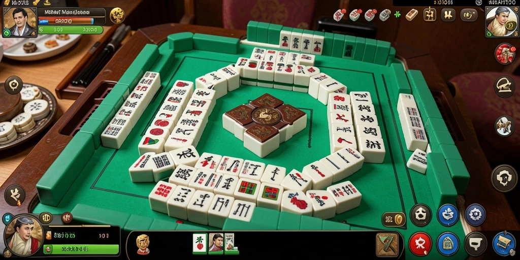 Screenshot gameplay MERAHTOTO menampilkan keseruan permainan Mahjong.