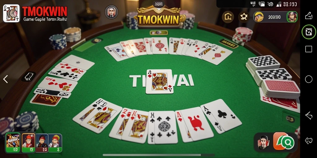 Tampilan gameplay Gaple yang seru dan interaktif di TMOKWIN.