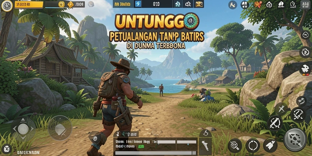 Tampilan menarik dari gameplay Open World UNTUNGGO.